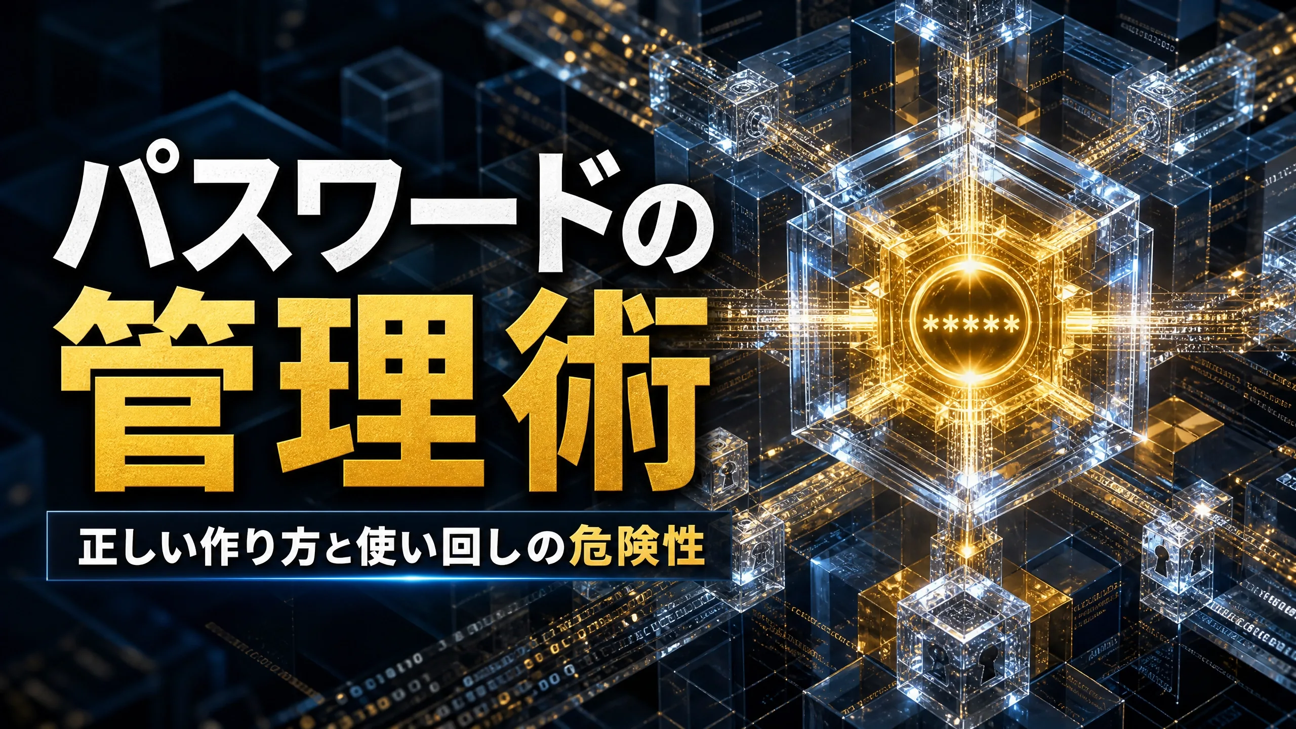 パスワードの正しい作り方と管理術|使い回しがいちばん危険