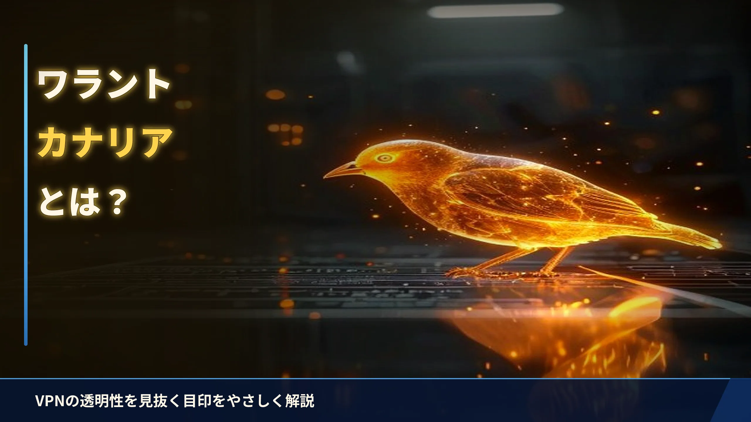 ワラントカナリアとは？VPNの透明性を見抜く目印をやさしく解説