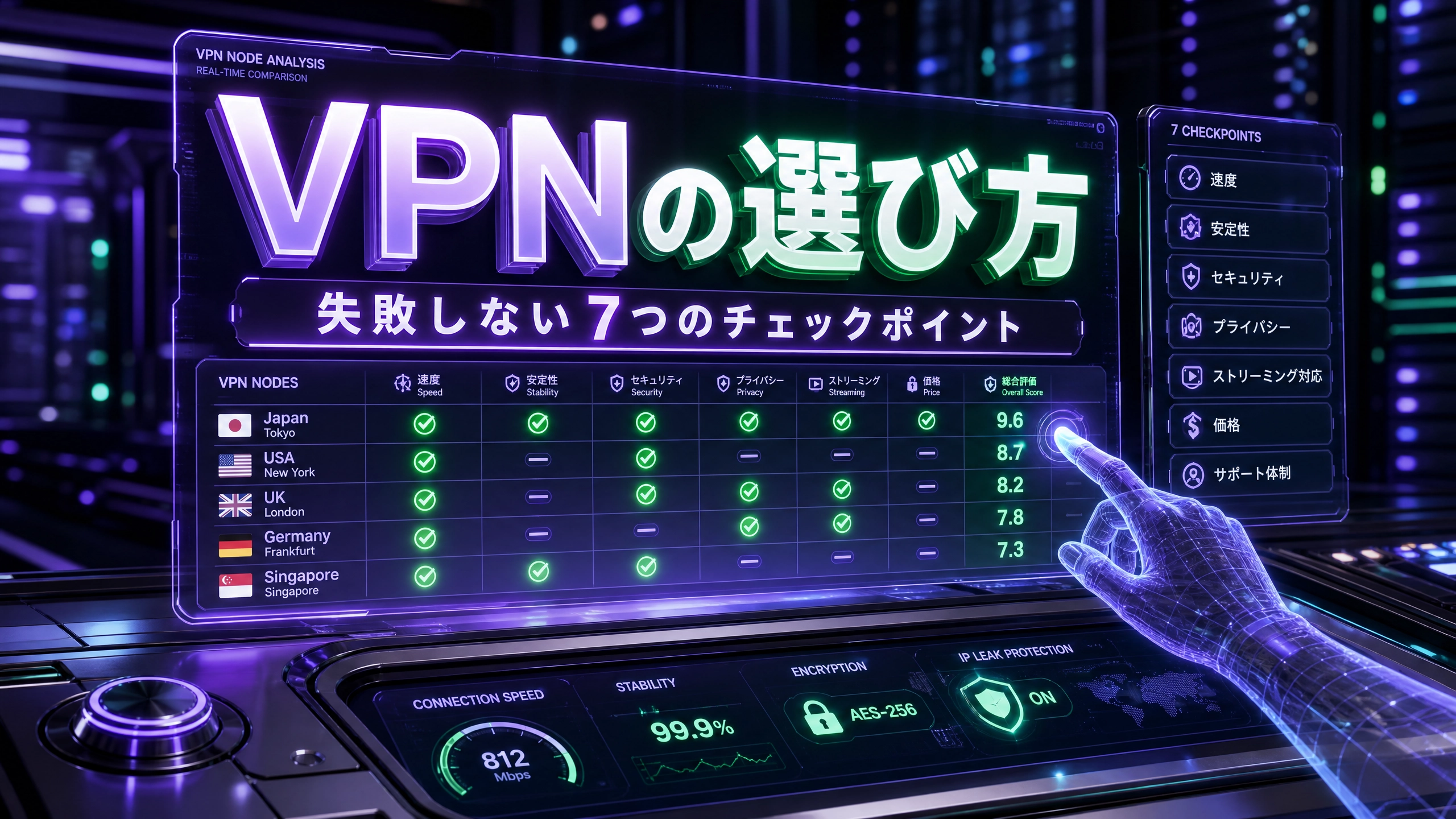 VPNの選び方｜失敗しない7つのチェックポイント